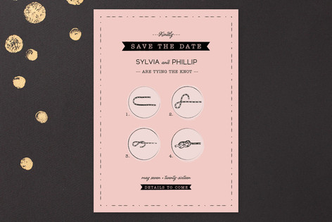 Nostalgic Knot Save the Date Cards