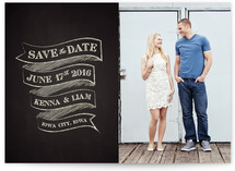Charming Chalkboard Save the Date Cards