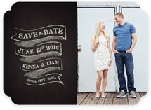 Charming Chalkboard Save the Date Cards