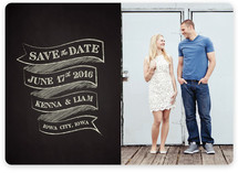 Charming Chalkboard Save the Date Cards