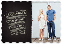 Charming Chalkboard Save the Date Cards