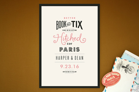Boarding Call Save the Date Cards