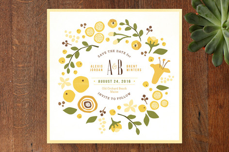 Summer Celandine Save the Date Cards