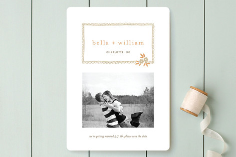 Ruffle and Petal Save the Date Cards
