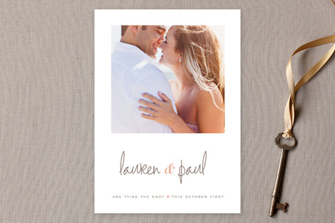 Sweet Script Save the Date Cards