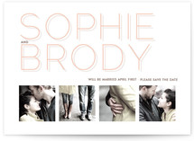Silver Lining Save the Date Cards