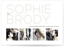 Silver Lining Save the Date Cards