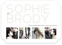 Silver Lining Save the Date Cards