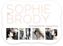 Silver Lining Save the Date Cards