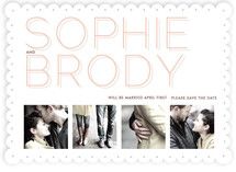 Silver Lining Save the Date Cards