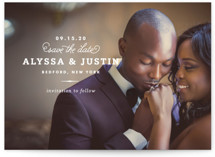 Timeless Save the Date Cards