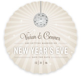 New Year Sparkle Save the Date Cards