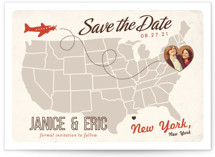 Up and Away Save the Date Cards