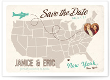 Up and Away Save the Date Cards