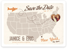 Up and Away Save the Date Cards