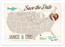 Up and Away Save the Date Cards
