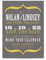 Bold Brackets Save the Date Cards