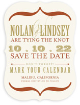Bold Brackets Save the Date Cards