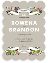 Banner and Branches Save the Date Cards