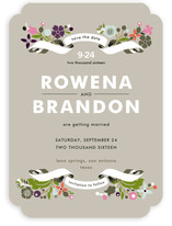 Banner and Branches Save the Date Cards