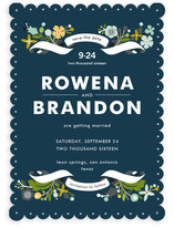 Banner and Branches Save the Date Cards
