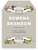 Banner and Branches Save the Date Cards