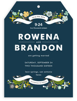 Banner and Branches Save the Date Cards