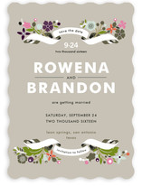 Banner and Branches Save the Date Cards