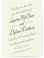 Just My Type Save the Date Cards