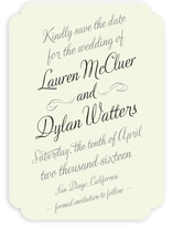Just My Type Save the Date Cards