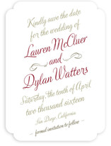 Just My Type Save the Date Cards