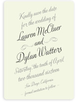 Just My Type Save the Date Cards