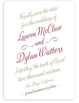 Just My Type Save the Date Cards