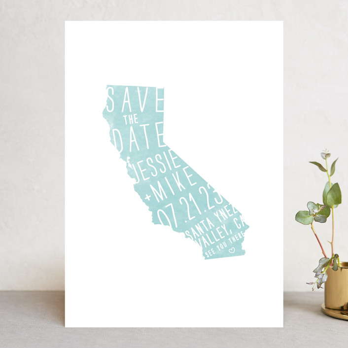 State Stamp Save the Date Cards