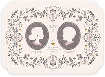 Date Silhouette Save the Date Cards
