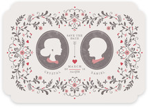Date Silhouette Save the Date Cards