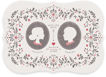 Date Silhouette Save the Date Cards