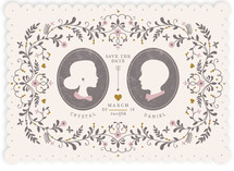 Date Silhouette Save the Date Cards