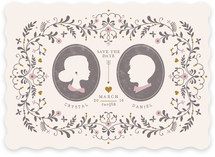 Date Silhouette Save the Date Cards