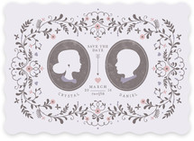 Date Silhouette Save the Date Cards