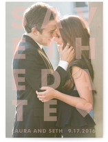 Etched Save the Date Cards