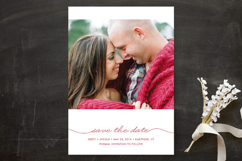 Beautifully Penned Save the Date Cards