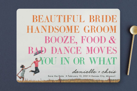 You In or What? Save the Date Cards
