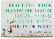 You In or What? Save the Date Cards