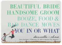 You In or What? Save the Date Cards