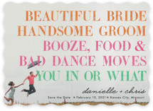 You In or What? Save the Date Cards