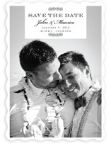 Swirl Deco Save the Date Cards