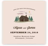 Log Cabin Save the Date Cards