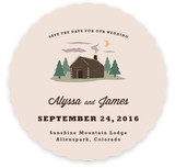 Log Cabin Save the Date Cards
