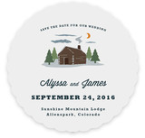 Log Cabin Save the Date Cards